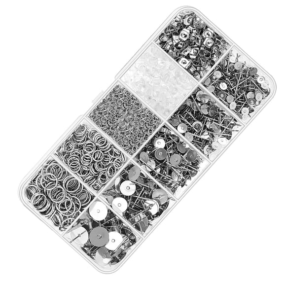 CRILSTYLEO 1650Pcs Posts and Backs Jewelry Making Supplies Simple Durable for Decoration