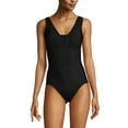 thumbnail image 3 of Lands' End Women's Slender Suit Grecian Low Leg One Piece Swimsuit, 3 of 3