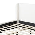 thumbnail image 5 of Christopher Knight Home King Upholstered Bed Frame with Boucle Wingback Headboard, White, 5 of 13