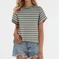 thumbnail image 2 of Women's Wide Striped Casual T Shirt, 2 of 4