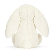 Jellycat Bashful Bunny with Rose Stuffed Animal, Medium 12.6 Inch Soft Plush Rabbit Toy