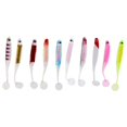 thumbnail image 2 of jinwen 10Pcs Life-like Worm ing Lures Soft Crank Baits T-tail Tackle Lures, 2 of 8