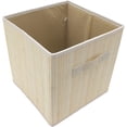 thumbnail image 3 of Seta Direct, Natural Bamboo Foldable Storage Cubes Bins Shelf Organizer [3 Pack], 3 of 6