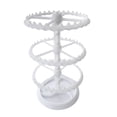 thumbnail image 3 of Segolike Earring Organizer Holder,Rotating Hanging Rack,Jewelry Display Stand,Storage Rack for Necklace Vanity Table Earrings Bracelet 3 Tier in White, 3 of 8