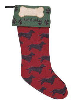 Details about   New 18" Red Satin I Heart My Doxie Christmas Holiday Photo Realistic Stocking 