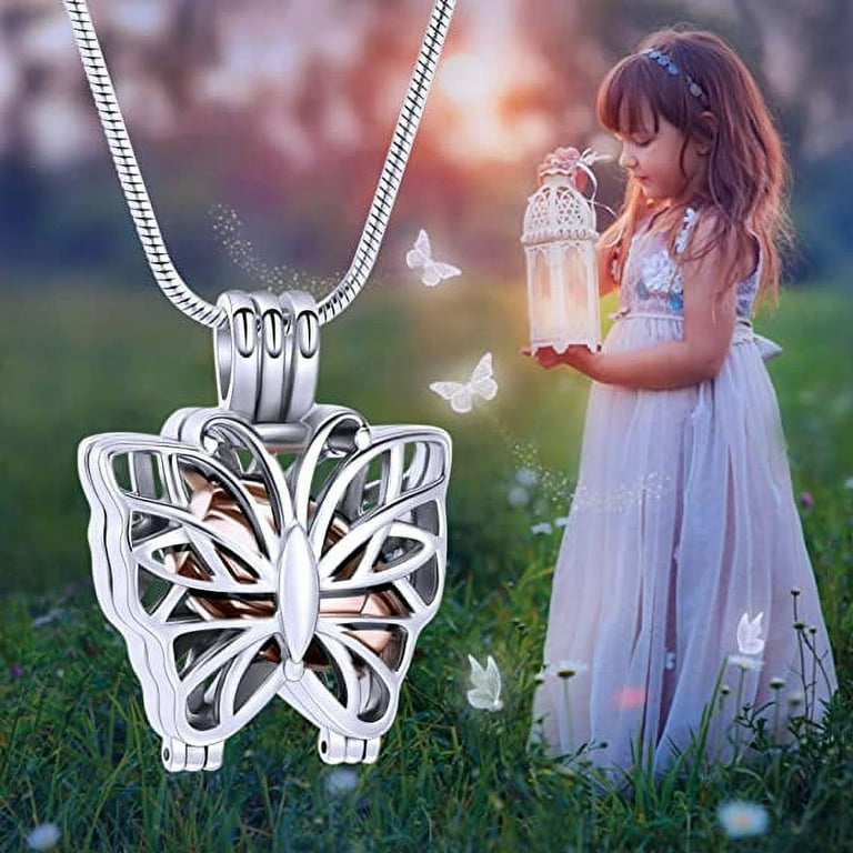 Butterfly keepsake on sale urn necklace