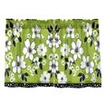 thumbnail image 7 of Yayeee Kitchen Curtains Tier Pair Light Filtering 27"x24" Rod Pocket Short Cafe Window Panel, Retro Floral, 7 of 7