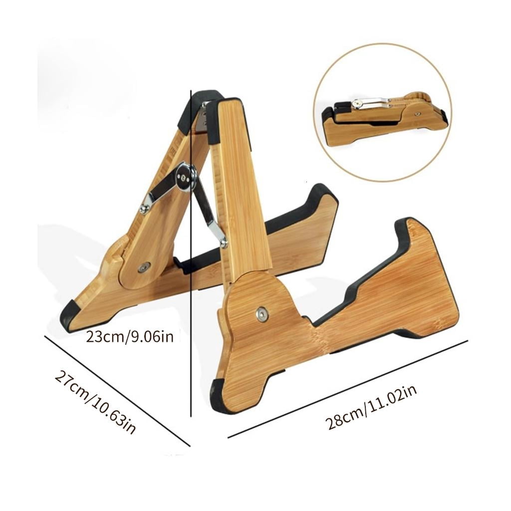 Yihuala Wood Guitar Stand Light Weight String Instrument Holder Portable Adjustable Guitar Stand for Guitar and Ukuleles