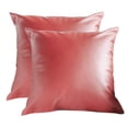 thumbnail image 2 of GDDTOY 2pc Faux Leather Cushion Covers Throw Pillowcase Sofa Home Decor Solid Color Dolls, 2 of 2