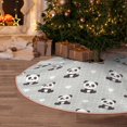 thumbnail image 5 of Rateoe Panda Bear Pattern Christmas Tree Skirt with Ties , Christmas Tree Decorations, Farmhouse Christmas Decor Xmas Holiday Decorations-30", 5 of 6
