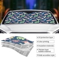 thumbnail image 5 of Bingfone Dinosaur Car Windshield Sun Shade Protector Keep Your Vehicle Cool Sun Shield Visor Cover Foldable for Car Truck SUV-Medium, 5 of 8