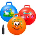 thumbnail image 1 of Pelotas hinchables Hopper Ball Ynanimery con mango para niños de 3 a 8 años, 1 of 7