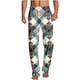 thumbnail image 2 of Pantalones largos para hombre, ropa de dormir para el hogar, pantalones de pierna recta con estampado fino, pantalones casuales para hombre, pantalones para hombre, 2 of 5