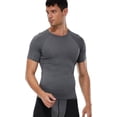 thumbnail image 2 of czcpp-Men's Compression Shirts Short Sleeve Athletic Running T-Shirt Base-Layer Cool Dry Gym Undershirts Top, 2 of 4