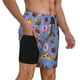 thumbnail image 2 of Fotbe Fastfoods Traje de Baño para Hombre – Shorts de Natación de Secado Rápido con Forro y Bolsillos-Large, 2 of 6