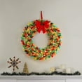 thumbnail image 2 of Mr. Christmas 30 in. Retro C9 Bulb Christmas Wreath Decoration, Multicolor, 2 of 3