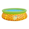 thumbnail image 1 of JLeisure Sun Club 17789 5' x 16.5" 3D Pineapple Inflatable Outdoor Kiddie Swimming Pool, 1 of 6