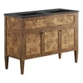 thumbnail image 3 of Modway Elysian 48" Double Sink Wood Bathroom Vanity in Black and Brown, 3 of 17