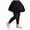 A16-Black, variant on Girls Leggings with Skirts School Uniform Athletic Stretchy Tutu Pants Kids Warm Ruffle Clothes(Black,9-10 Years)