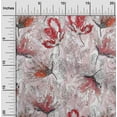 thumbnail image 1 of oneOone Cotton Cambric Crimson Red Fabric Flower Watercolor Sewing Fabric By The Yard Printed Diy Clothing Sewing Supplies 56 Inch Wide, 1 of 4
