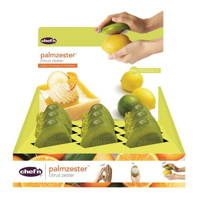 Chef N 6504385 Palmzester Agrumes Zester Plastique - Vert - Lot de 9