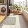 thumbnail image 4 of Yayeee Doormat for Inside 20"x32" Absorbent Low-Profile Washable Non-Slip Rubber Backed Entryway Rug, Green Wildflowers Pattern, 4 of 8