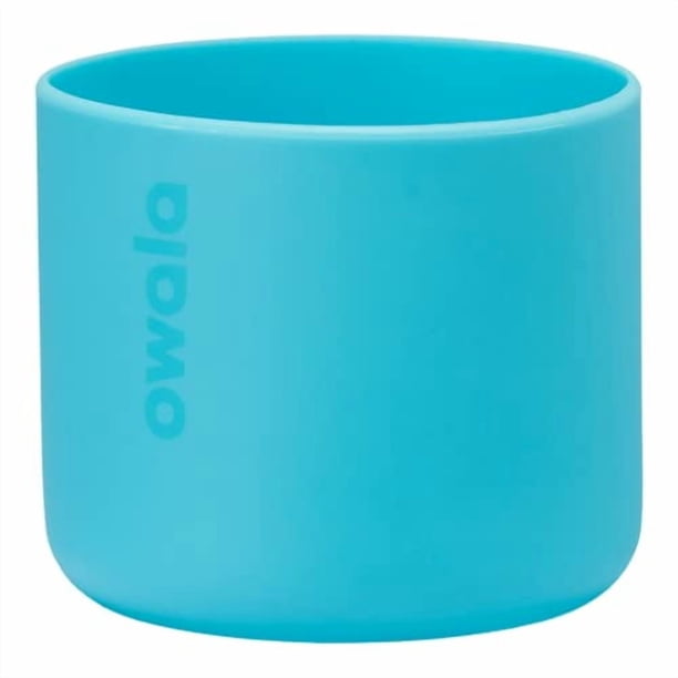 Funda protectora de silicona antideslizante para botella de agua Owala 24 onzas color azul brillante