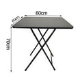 thumbnail image 2 of KMYY Foldable Dinner Table, 4 Persons Home Study Computer Desk, 23x23 Inch Stainless Steel Coffee Table for Work Office Home, Modern Gaming Desktop Workstation, Apartment Table, 2 of 9