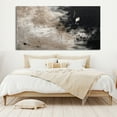 thumbnail image 2 of Black Abstract Canvas Painting Original Black and Gray Textured Painting Black Canvas Painting Modern Living Room Decor Minimalist Wall Art,Unstretched,Frameless,(71*142cm)28*56lnches, 2 of 5