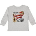 thumbnail image 3 of Inktastic I Listen to Country Music with my Daddy Guitar and Hat Boys or Girls Long Sleeve Toddler T-Shirt, 3 of 5