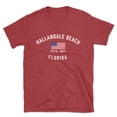 thumbnail image 1 of Hallandale Beach Florida Patriot Men's Cotton T-Shirt, 1 of 1