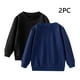 thumbnail image 1 of Cowsor Unisex Kids Solid Cotton Thin Pullover 2PC Sweatshirt T-Shirt Toddler Baby Crewneck Long Sleeve Tshirts Tops Blouse, 1 of 7