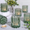thumbnail image 1 of Portavelas votivo HAVITI de cristal verde para boda, 6 unidades, 1 of 7