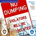 thumbnail image 4 of No Dumping Violators Prosecuted Sign, 24x36 Corrugated Plastic, 4 of 7