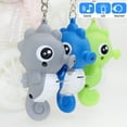 thumbnail image 3 of Naierhg Seahorse Keychain with LED Light Key Ring Holder Bag Car Ornament, 3 of 8