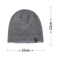thumbnail image 4 of Msgweeeg Hat Womens Winter Hat Men's Warm Knitted Short Knitted Wool Hat with Winter Plushand Thickened Men's Outdoor Hat for Outdoor Workand Construction, 4 of 6