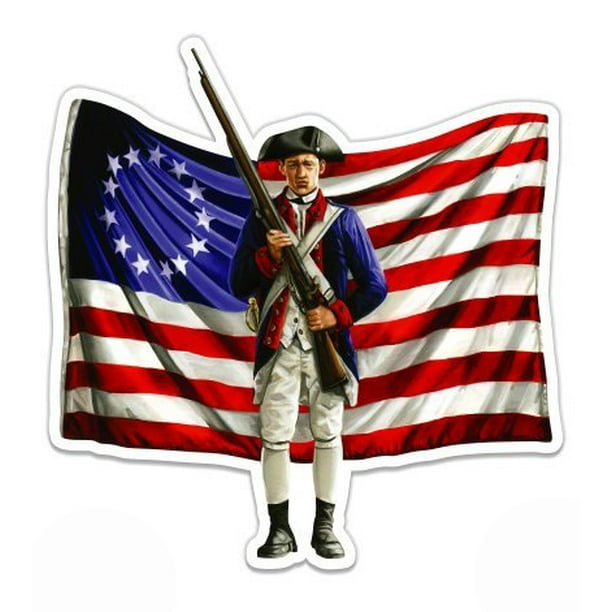 American Revolution Patriot Flag Vinyl Sticker Waterproof Decal Sticker 5 Walmart Com Walmart Com