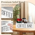 thumbnail image 4 of Tzdxfgl Coffee Station Organizer, Wood Countertop Coffee Bar Organizer Tray Pods Holder with Removable Dividers, White, 4 of 11