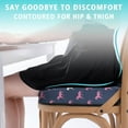 thumbnail image 3 of Premium Horse Pattern Memory Foam Seat Cushion Ergonomic Chair Pad for Office Chair, Car, Airplane & Bleachers Sciatica, Tailbone Hip & Back Pain Relief - Chair Cushion for Long Office Workers., 3 of 5
