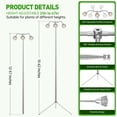 thumbnail image 5 of Fyniora 3-Heads Grow Lights for Indoor Plants, Full Spectrum Plant Growing Lamps with 15-62inches Height Adjustable Stand,Aluminum Alloy Plant Light with 10 Dimmable Levels&4/8/12H Auto on/off Timer, 5 of 7