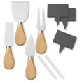 thumbnail image 5 of Casafield Bamboo Cheese Board with Stainless Steel Knives and Ceramic Bowls, 5 of 7