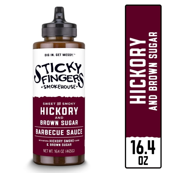 Sticky Fingers Smokehouse Hickory and Brown Sugar Barbecue Sauce 16.4 oz