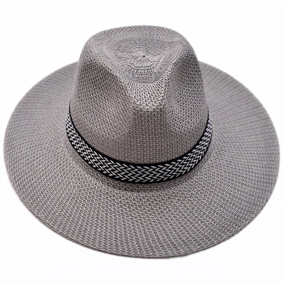 TRUBKH Women's straw hat Shapeable Brim wide brim hats for women Travel Straw Cap beach hat Summer Sunhat Summer Beach Hats Hat Adjustable Oversized Beach Hat hats for women Outdoor Hat Gray One Size