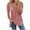 Pink-01, variant on Mittory Womens Summer Shirts V Neck Criss Cross Cold Shoulder Tops Cut Out Short Sleeve Blouse