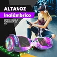 thumbnail image 5 of HOVERSTAR Bluetooth Hoverboard, LBW12A Color cromado o monopatín eléctrico de piel impresa con ruedas intermitentes LED, 5 of 5