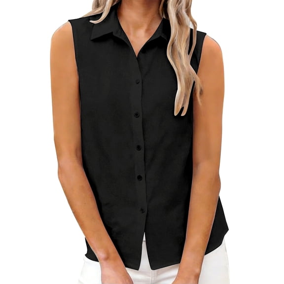 Womens Summer Tank Tops Elegant Solid Loose Basic Layering Vest Sleeveless Tops for Women Black L