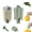 Beige+Green, variant on 2 PCS Pepper Seed Corer Remover,2 in 1 Bell Pepper Cutter Pepper Porer Seed Remover Tool, Quickly Cutting and Fruit Pepper Corer Bell Pepper Cutter for Kitchen Home Family Camping Beige+Green