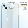 thumbnail image 2 of Ultra Slim Fit Phone Case for Apple iPhone 15, Crystal Clear Back Cover Anti-Scratch Shockproof Bumper Not-Yellowing Drop Protective Lightweight Case Cover for Women Men, Silver, 2 of 7