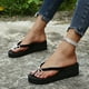 thumbnail image 5 of Sandalias de tacón con punta abierta para mujer, zapatos con lazo y punta abierta, sandalias cómodas, informales, cómodas, para la playa Wmkox8yii  hj789, 5 of 9