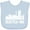 Blue, variant on Inktastic Seattle Skyline Grunge Boys or Girls Baby Bib